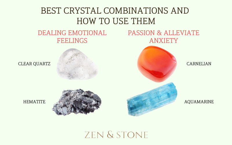 Crystal Combinations, Crystals for emotion, crystals for feelings