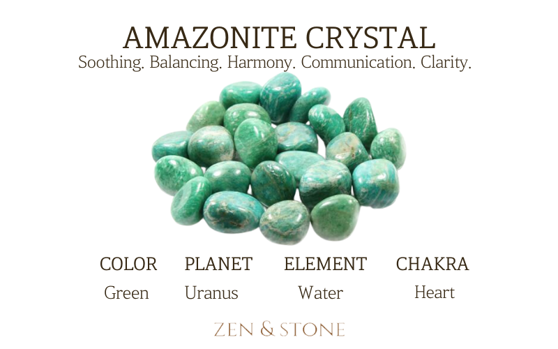 AMAZONITE Crystal healing properties