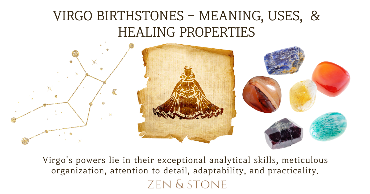 Virgo Birthstones - Meaning, Uses, & Healing Properties