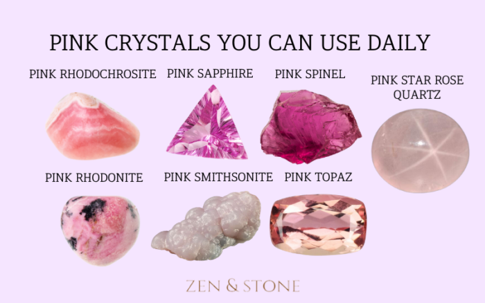 Pink Crystals: Uses, Meaning & Healing Properties