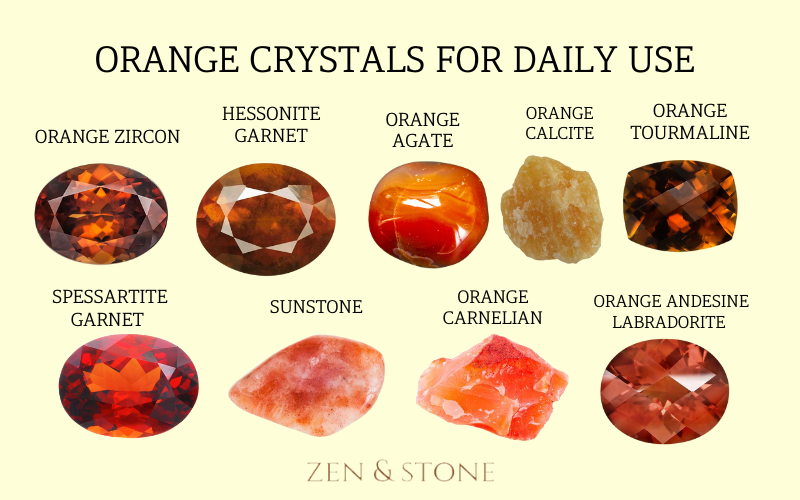 Orange Crystals: Uses, Meaning & Healing Properties