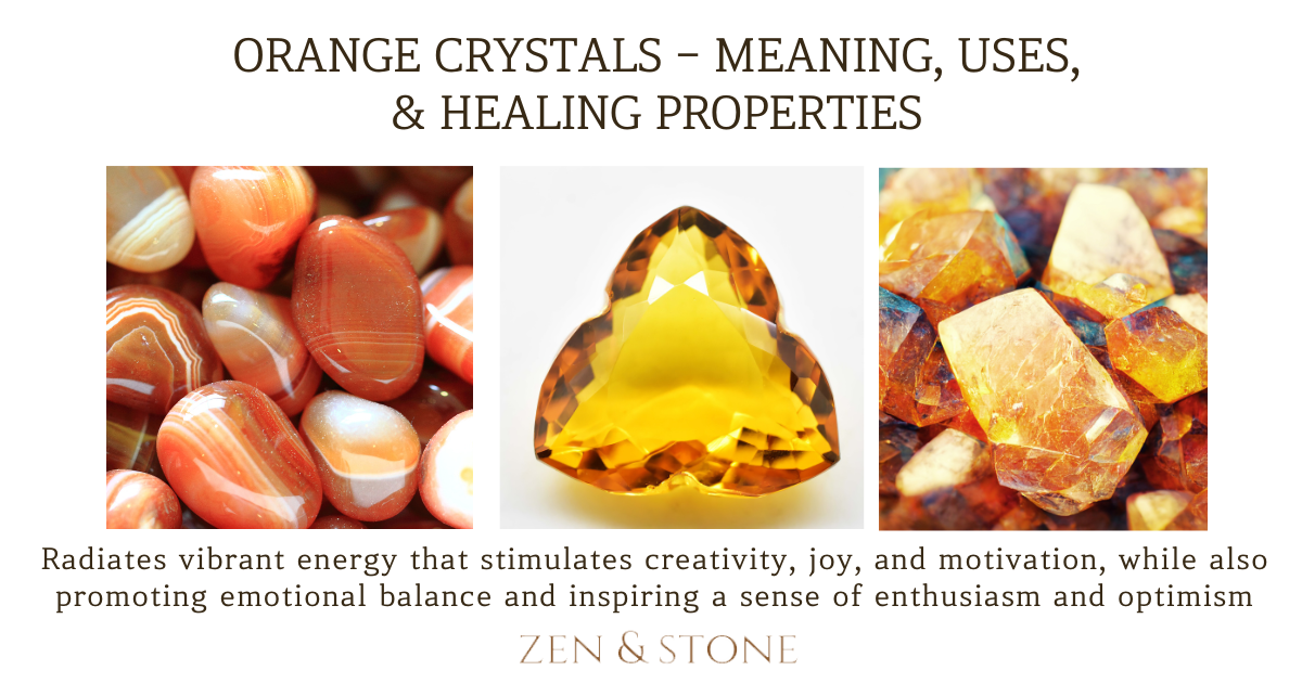 Orange Crystals - Meaning, Uses, & Healing Properties