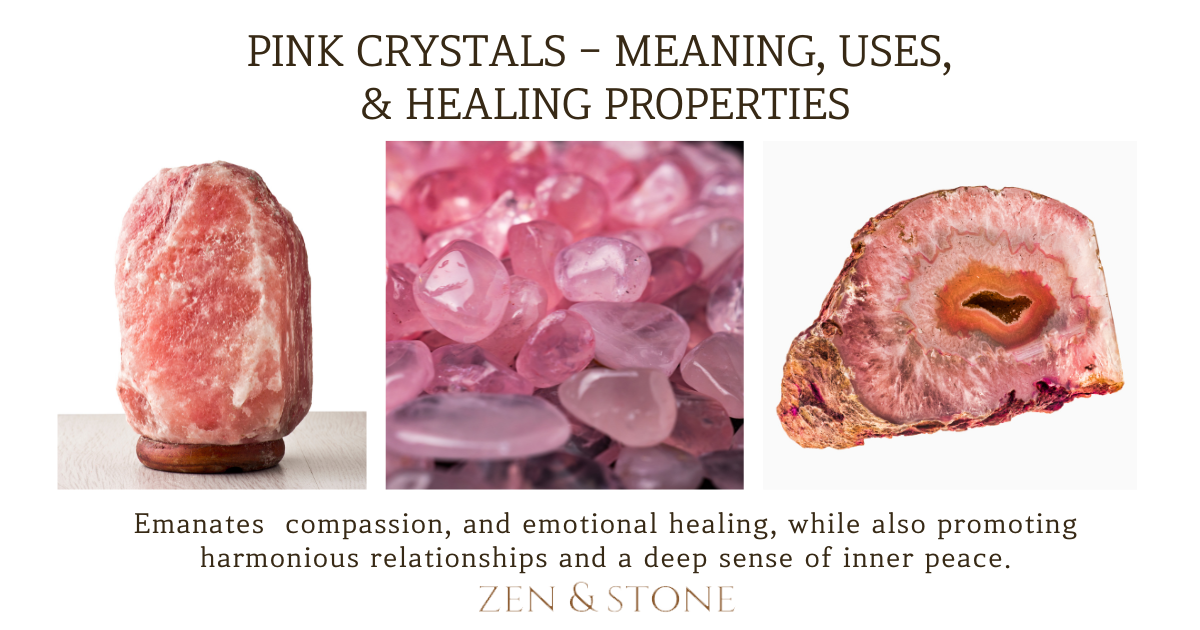 Some pink crystals & their meanings! Are you a fan of pink stones