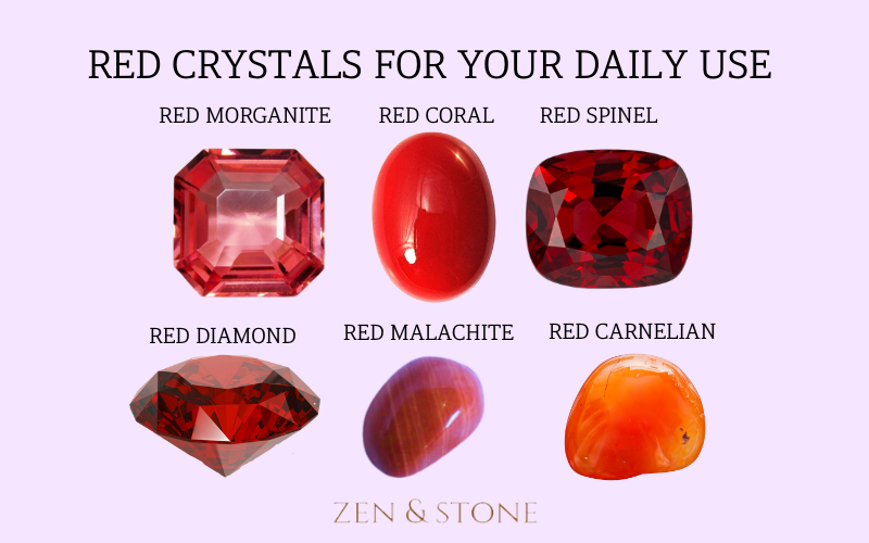 Red Crystals for Healing, Best Red Crystals