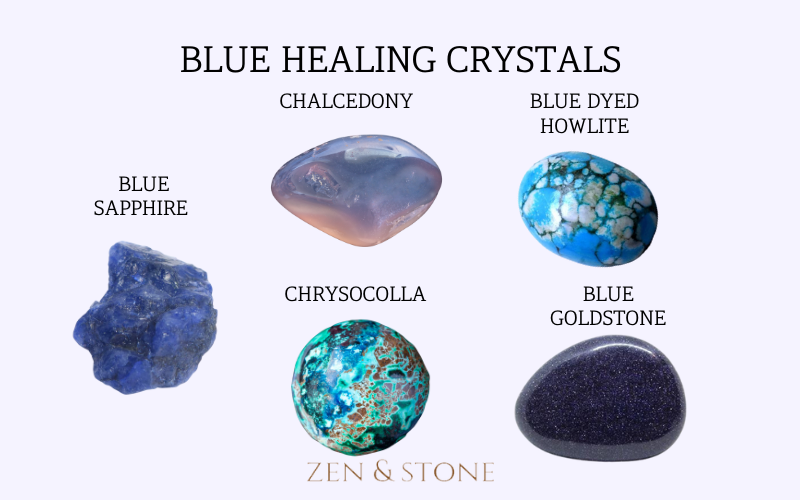 blue healing crystals