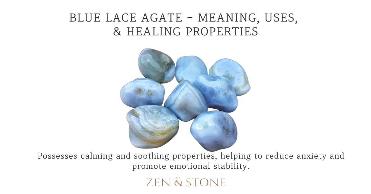 blue lace agate - MEANING, USES, & Healing Properties