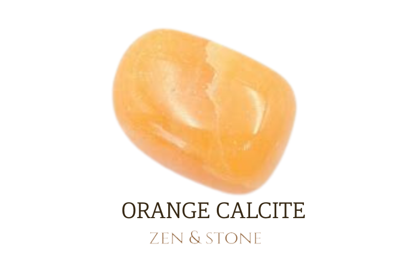 Orange Calcite Tumbled Stone