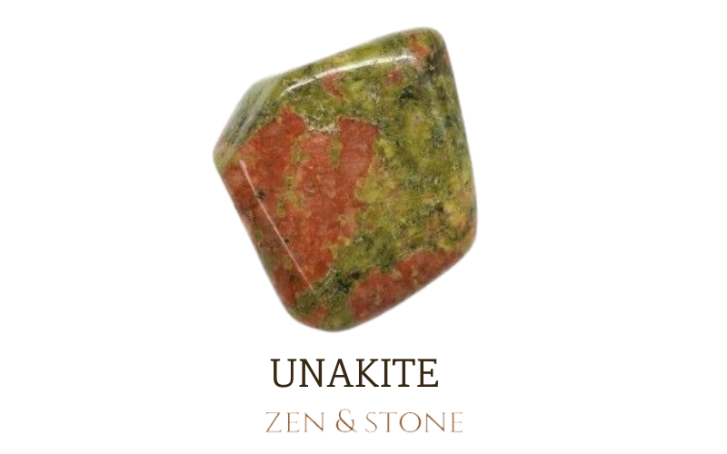 unakite tumbled stone