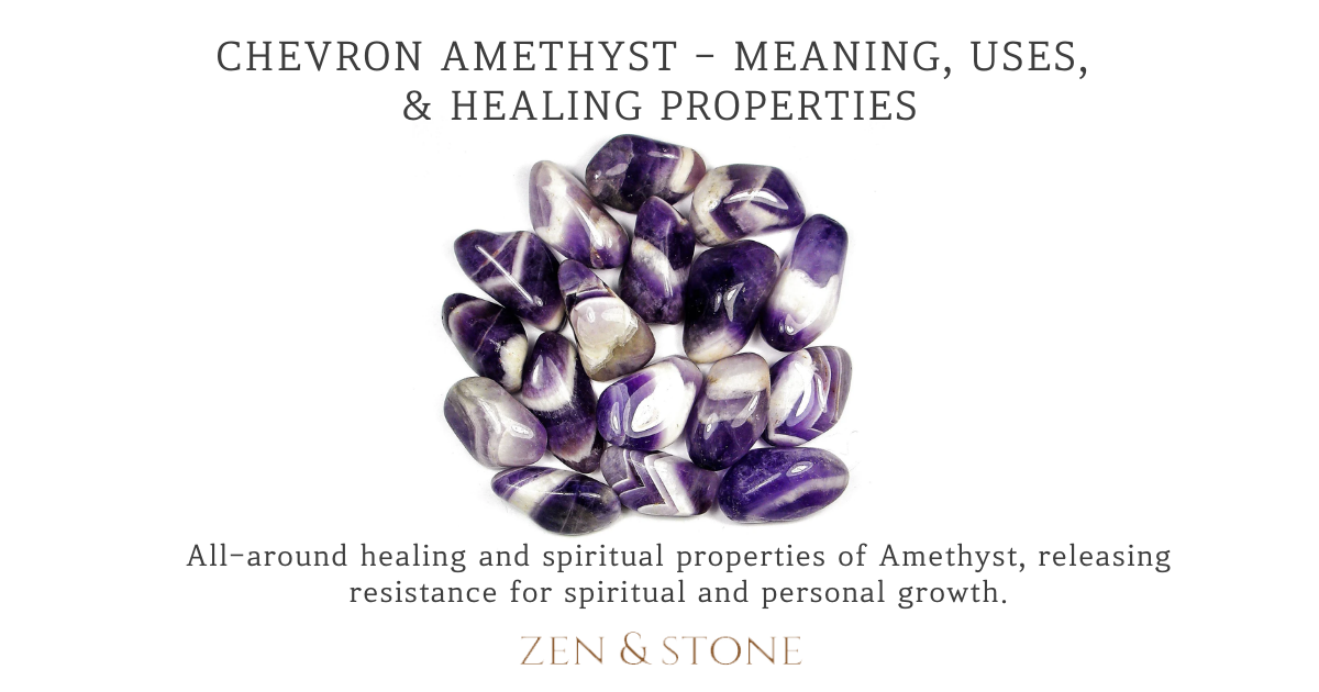 Chevron Amethyst – Meaning, Uses, & Healing Properties