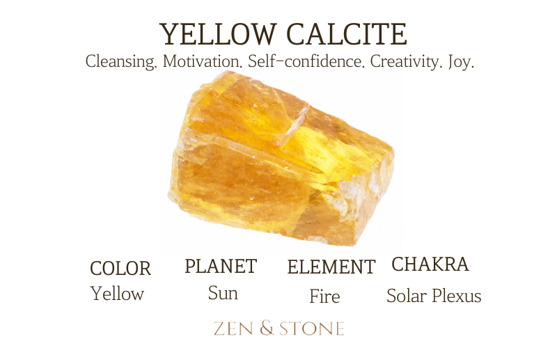 Yellow Calcite Color, Yellow Calcite Planet and Element, Yellow Calcite Chakra