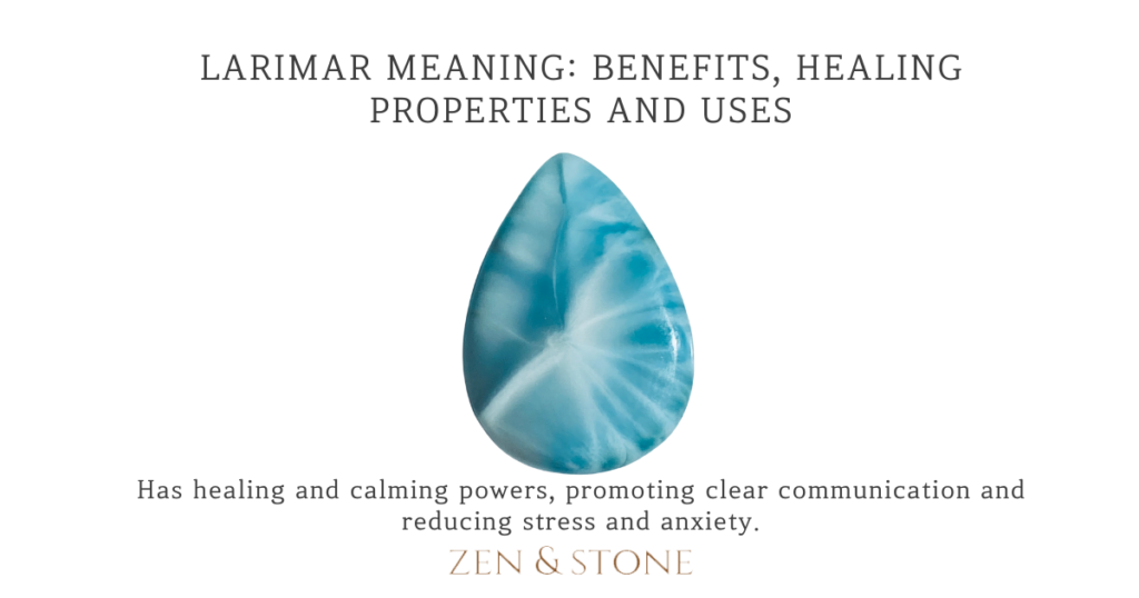 Larimar Meaning Uses And Healing Properties Zen And Stone 5996