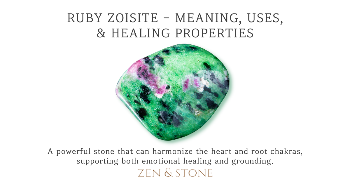 Ruby Zoisite - Meaning, Uses, & Healing Properties