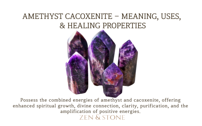 Amethyst Cacoxenite - Meaning, Uses, & Healing Properties