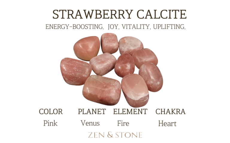 Strawberry Calcite Meaning, Uses, & Healing Properties