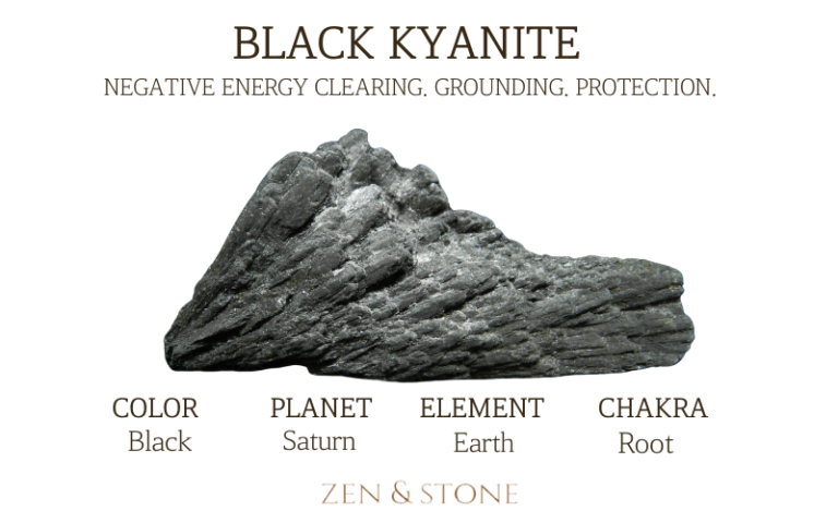 Black Kyanite, Black Kyanite Healing Properties, Black Kyanite Uses