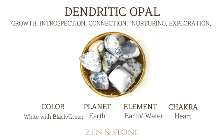 Dendritic Opal, Dendritic Opal Healing Properties, Dendritic Opal Uses