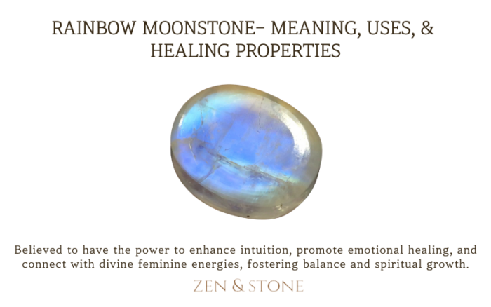 Rainbow Moonstone – Meaning, Uses, & Healing Properties