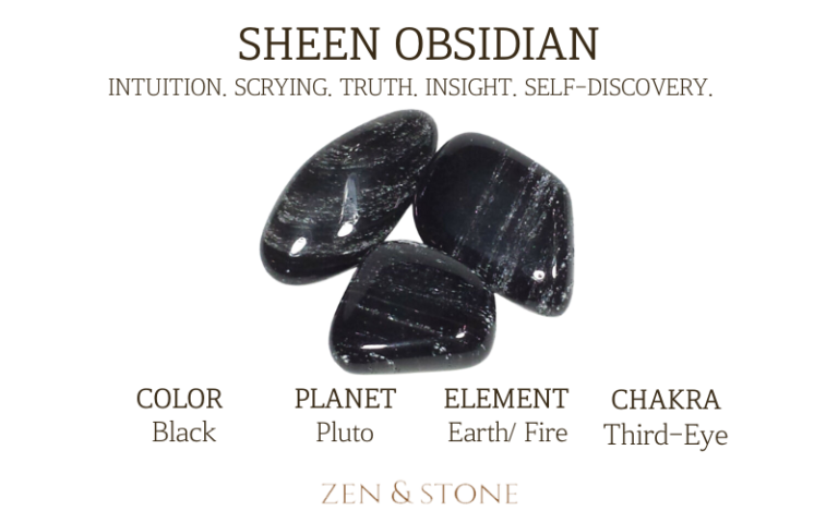 Sheen Obsidian, Sheen Obsidian Healing Properties, Sheen Obsidian Uses