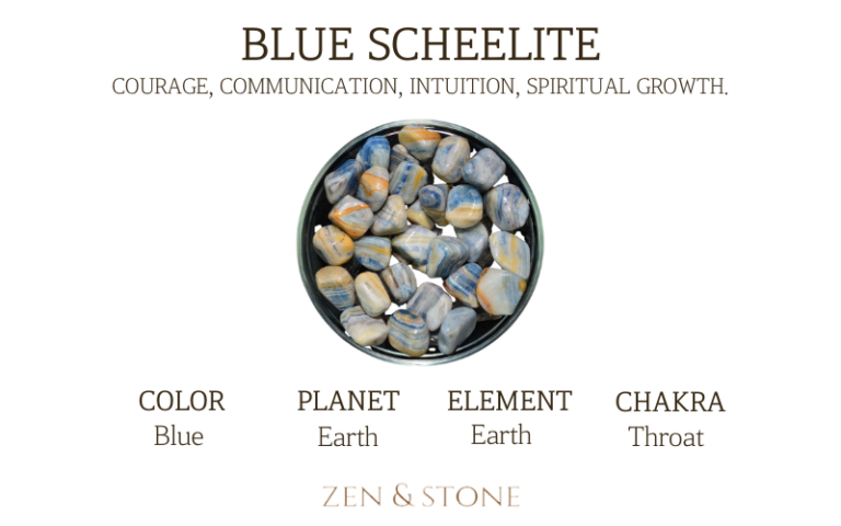 Blue Scheelite, Blue Scheelite Healing Properties, Blue Scheelite Uses