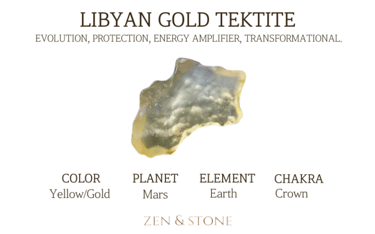 Libyan Gold Tektite, Tektite Healing Properties, Libyan Gold Tektite Uses