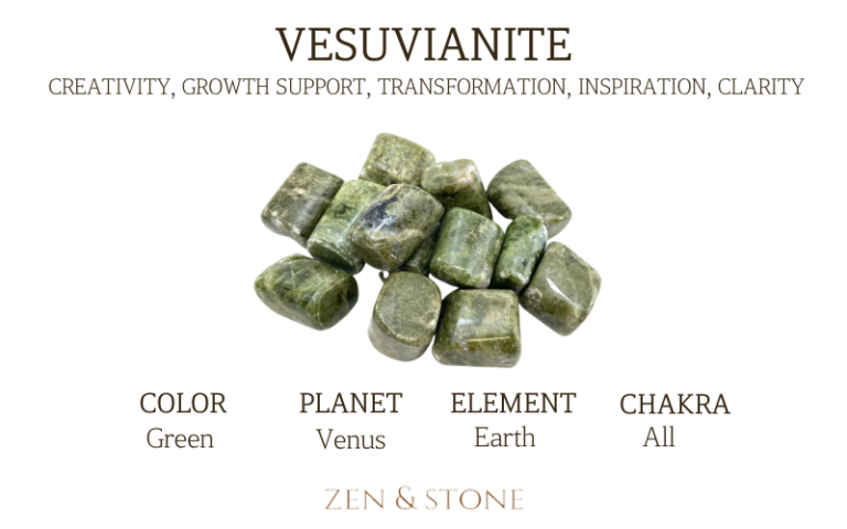 Vesuvianite, Vesuvianite Healing Properties, Vesuvianite Uses