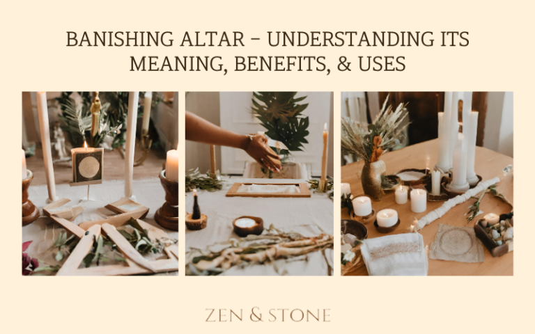 Banishing, Altar, Ritual, Cleansing Negative energy, Sacred space, Intention