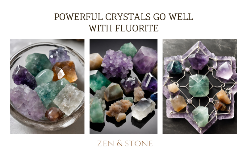 Fluorite crystal pairings, Healing benefits, Spiritual growth, Crystal combinations