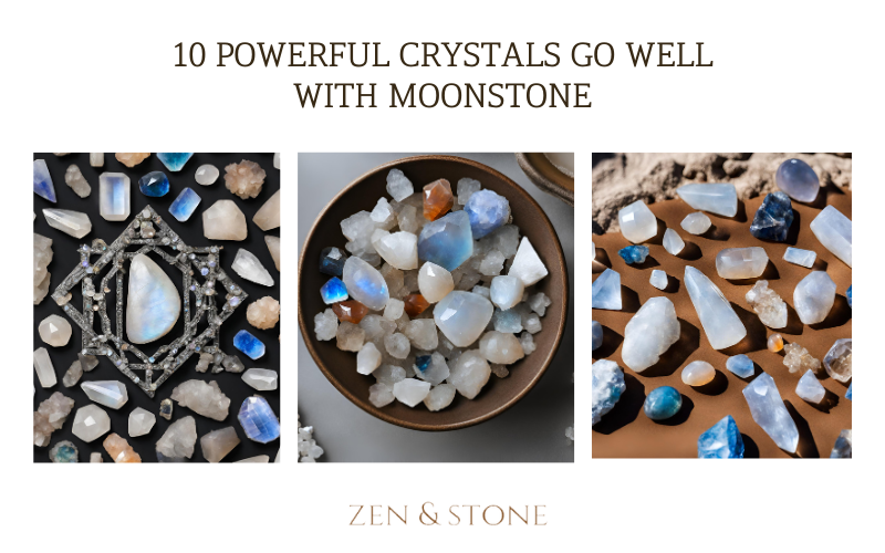 Moonstone and Amethyst combination, Crystal pairings, Spiritual synergy, Metaphysical properties