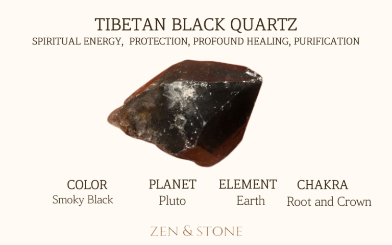 Tibetan Black Quartz meaning, Tibetan Black Quartz uses, Tibetan Black Quartz elements